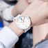 Contrast color minimalist silicone watch